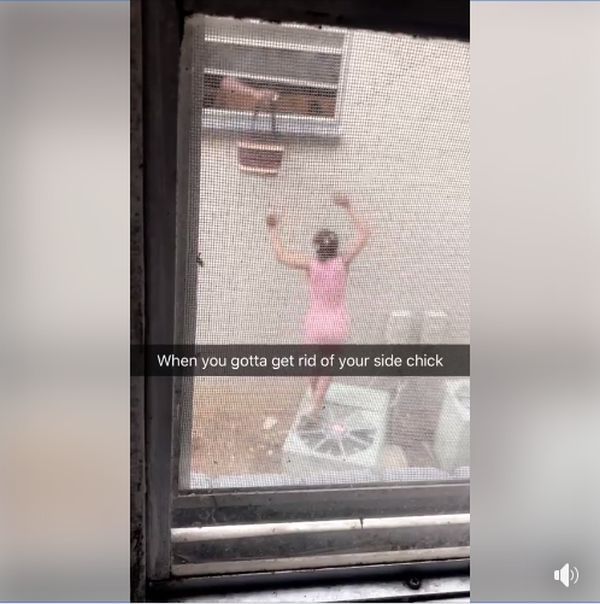 Married Man Throws Out Lover Through Window As Wife Appeared (VIDEO)