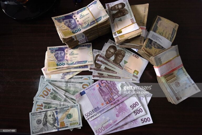 Exchange Rates Between Naira And Dollar Today